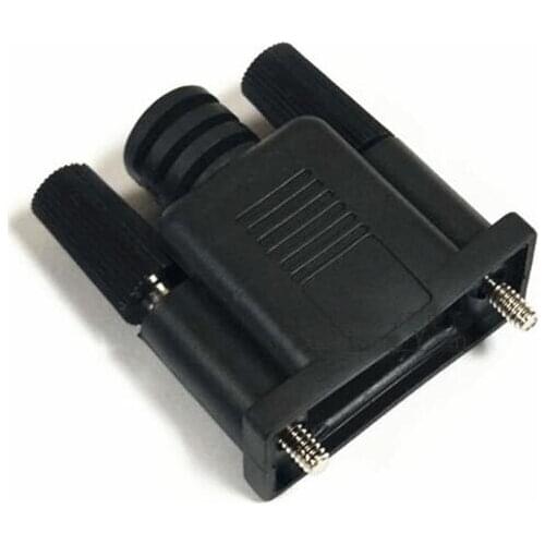100pcs High-quality RS232 Serial Port Shell 2 Rows 9 Pin Plastic DB9 Male Female Shell cover Connector