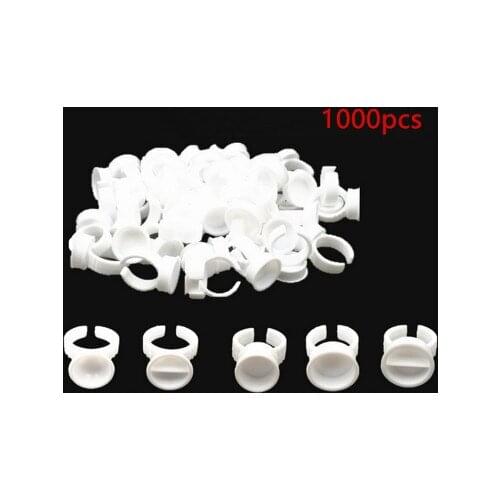 1000Pcs Disposable Permanent Makeup Ring Divider Tattoo Ink Pigment Holder Cup Size S/M/L