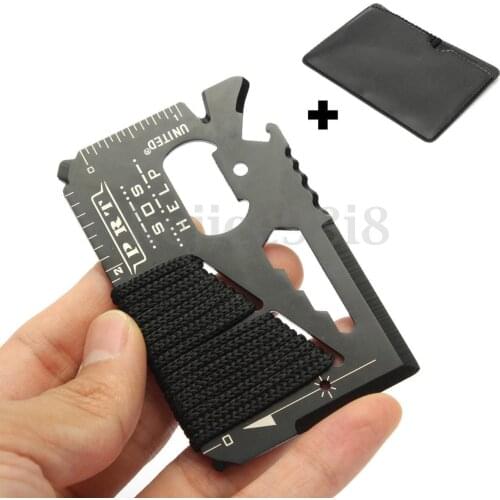14 in1 Pocket Credit Card Screwdriver Hex Wrenches Ruler Bottle Opener Multipurpose Tool