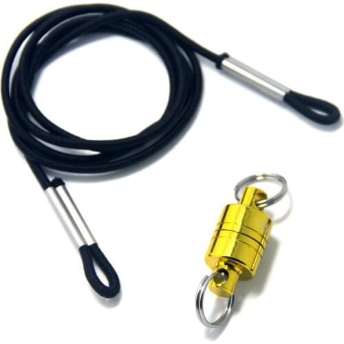 2pc Fly Fishing Elastic Rope Landing Net Release Coil NdFeB Magnet