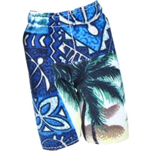 2pieces Beach Short Pants Clothes for Boyfriend Dolls Trouser Swimwear Accs