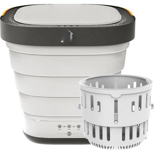3in1 Folding Bucket Ozone Disinfection Washer Mini Automatic Washing Machine For Underwear