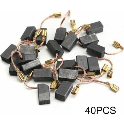 40Pcs 13.6x7.8x6.1mm Carbon Brush For Bosch Makita Dewalt Hitachi Metabo Milwaukee 100mm Angle Grinder Electric Hammer Drill