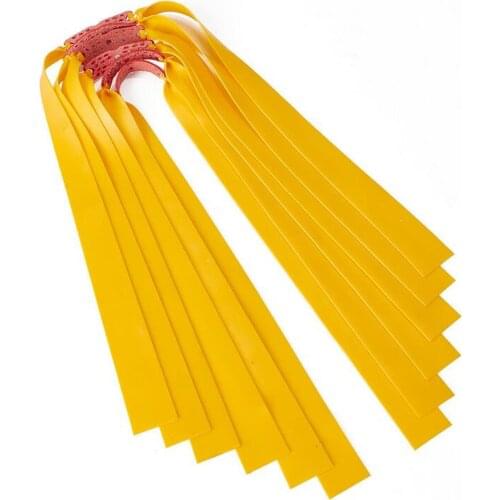 5Pcs 0.75mm Slingshot Hunting Powerful Flat Rubber Band High Elasticity Outdoor Catapult Shooting Accessories
