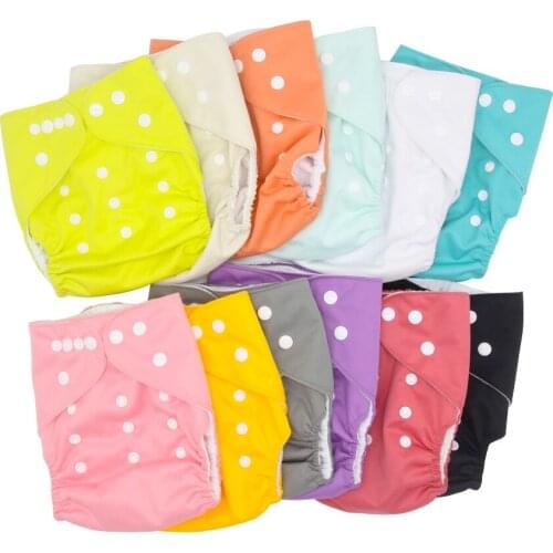 50Pcs/Lot Baby Diapers Washable Reusable Nappies Cloth Diaper Nappy Waterproof For Newborn Baby Diaper Pocket Cover