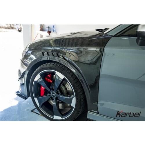 Suit For Rs3 Audi Carbon Fiber Front Karbel Wind Knife Side Skirt Rear Lip Machine Cover Leaf Plate Tail