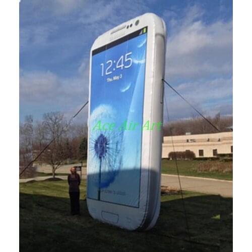 Customized replica Hot sale inflatable cell phone, giant inflatable mobile phone,6m H for advertising