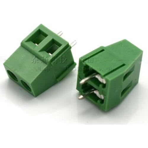 10pcs/lot Screw type PCB terminal block FK128-5.08mm iron environmental protection 2P 3P green