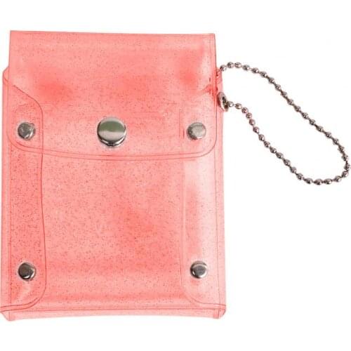 Purse Mini Size Lightweight PVC Girls Transparent Card Holder For Travel Transparent Card