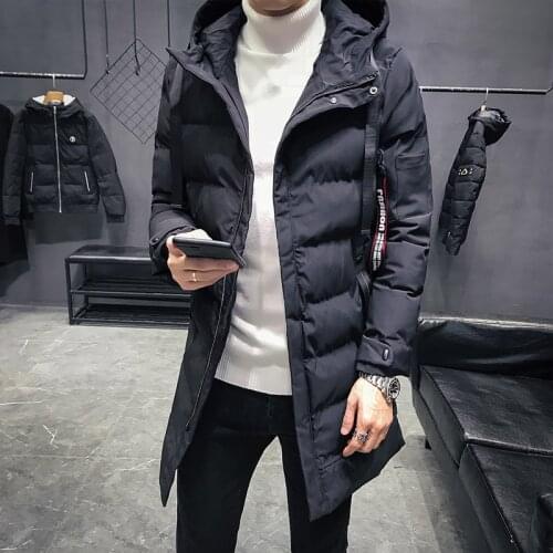 Winter Long Cotton Padded Jacket Men Thick Warm Hooded Parka Men New Arrival Parkas Coat Men Brand Casual Long Jackets Coats