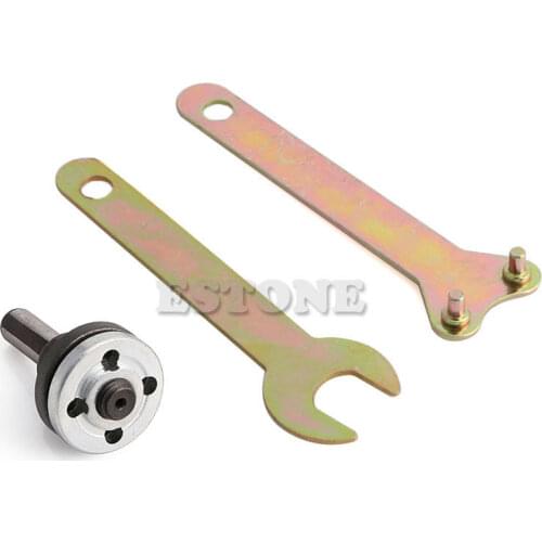 M10/16mm Hole Drill Angle Grinder Mandrel Adapter Disc Holder Spanner Kit Set Dropshipping