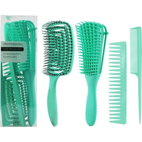 Scalp Massage Hair Brush Anti-Tie Knot Hair Comb Detangle Hairbrush for Salon Women Men Curly Hair Brush Detangler Hairbrush