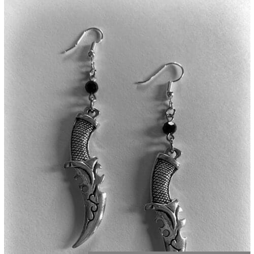 Fashion Scimitar Earrings, Dagger Earrings, Gothic Earrings, Witch Earrings, Retro Creative Earrings, Ladies Jewelry Gifts