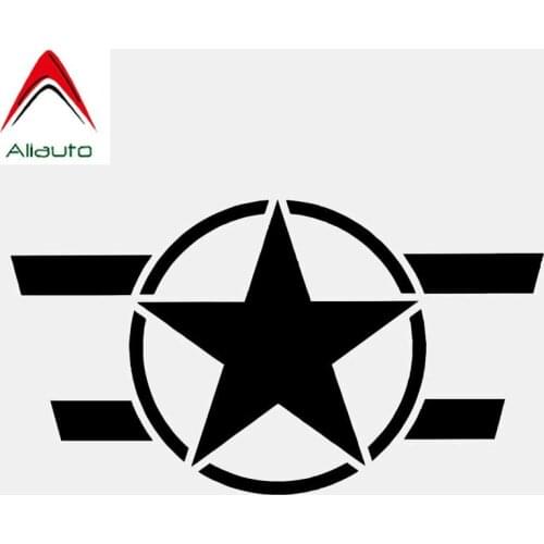 Aliauto Personality Car Sticker Star Motorcycle Vinyl Accessories PVC Decal Black/Silver for Suzuki Grand Vitara Jaguar,12cm*7cm