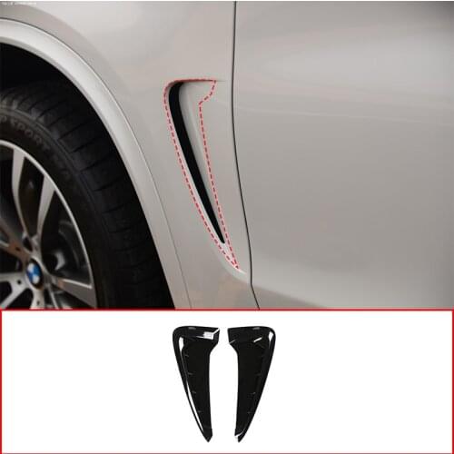 For BMW X5 F15 X5M F85 2014-2018 Car ABS Shark Gills Side Fender Vent Stickers Trim Accessories