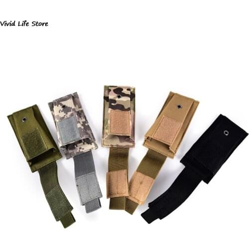 New Knife Flashlight Sheath Bag Tactical Pouches Molle Clip Single Magazine Pouch Hunting Open Top Pouch Cartridge Bags
