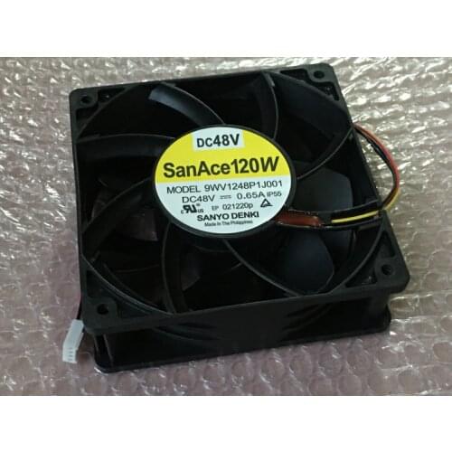 Original For Sanyo 9WV1248P1J001 12038 48V 0.65A 12CM IP55 waterproof cooling fan