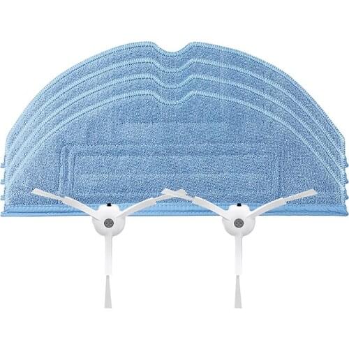 Mop Cloth Wipes Rag Side Brush Mop Cleaning Head Pad Rags for Roborock T7S Plus/S7 Sweeping Robot Accessories
