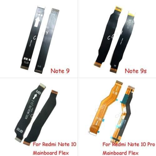 10pcs For Xiaomi Redmi 9A 9C 9T Note 9 9S 10 Pro MainBoard Connect Ribbon LCD Display USB Connector Main board Flex Cable