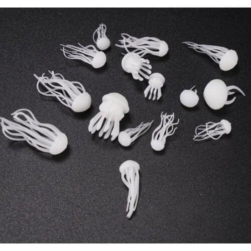 16 Pcs Epoxy Filling Material Crystal Ocean Resin 3D Mini Jellyfish Modeling For Jewelry Tools UV Resin Mold Jewelry Accessories