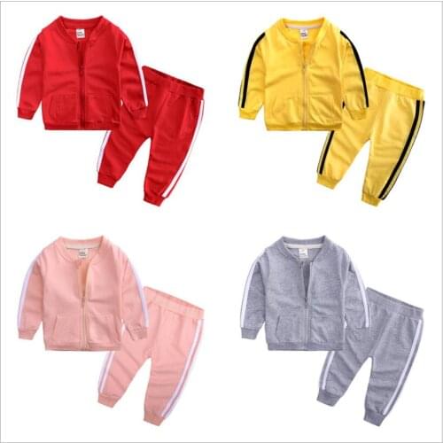 2019 Boy Clothing Suits Autumn Casual Baby Girl Clothes Sets Children Suit Sweatshirts+Sports pants Spring Kids Set