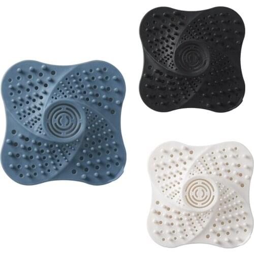 6Pcs Anti-Blocking Hair Catcher Stopper Plug Shower Floor Drain Covers Sink Strainer Filter for Bathroom Kitchen