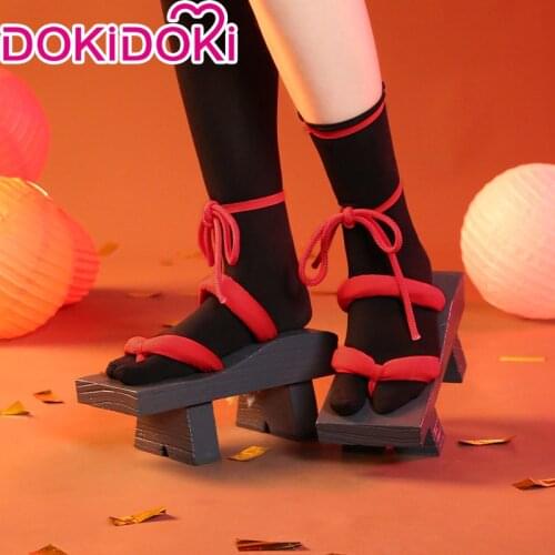 PRE-SALE DokiDoki Game Genshin Impact Yoimiya Cosplay Shoes Yoimiya Shoes Genshin Impact Halloween Cosplay Shoes