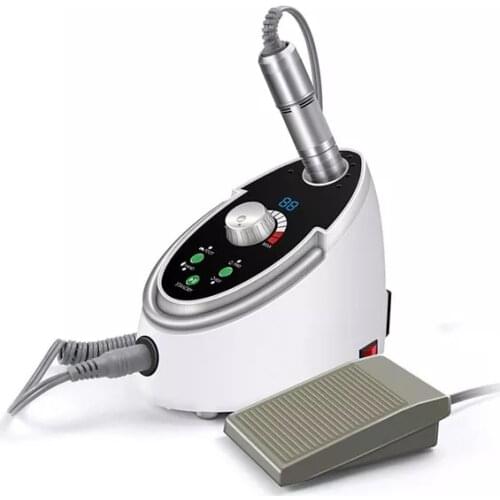 Strong Electric Nail Drill 35000 RPM 65W Manicure Pedicure Machine For Nail Art Gel Polish With Ceramic Nail Drill Head With LCD