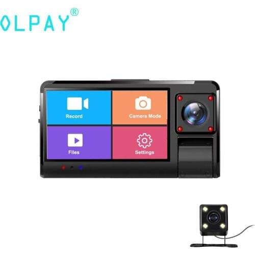 Car Dash Cam Video Recorder 3.0 inch IPS Touch DVR Camera Full HD 1080P 3 Camera Lens 170 Degree lens with WDR Full Function