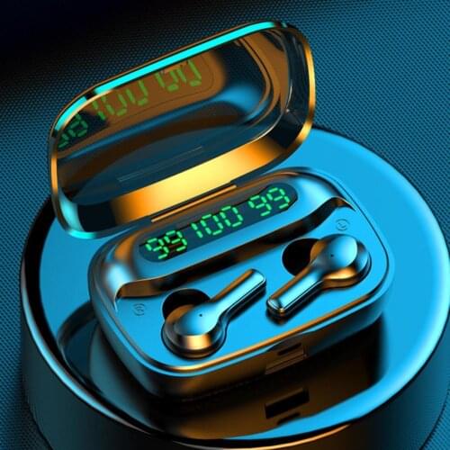 R3 Earphone Bluetooth 5.0 In-ear Rechargeable Wireless Earpieces Smart-touch Waterproof Reliable and Durable for Phone