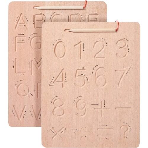 Montessori Toy Tracing Board Writing Board Early Developmental Toy Childhood Education Toy Birthday Gifts for Kids Children