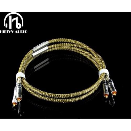 HI end cable hifi SLK RCA Cable OCC power amplifier cable 1m 1.5m DIY