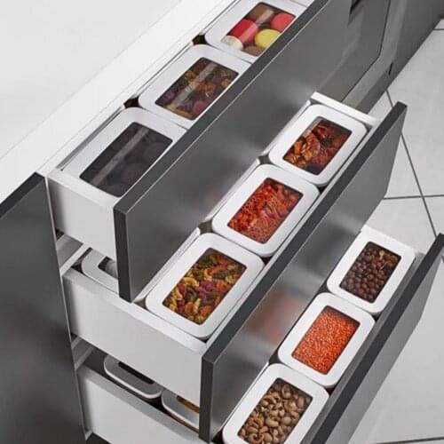 1400/2200/2900ML Food Storage Container Plastic Kitchen Refrigerator Noodle Box Multigrain Storage Tank Transparent Sealed Cans