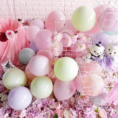 10/20/50/100 Macarons Latex Balloon Pastel Candy Wedding Party Birthday Decoration Balloon Decoration Air Ball Toy