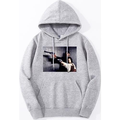 2019 Autumn Winter Men Hoodies Leon The Professional Hooded Sweatshirt Men Tracksuit Fleece Hip Hop Casual Fashion Streetwear