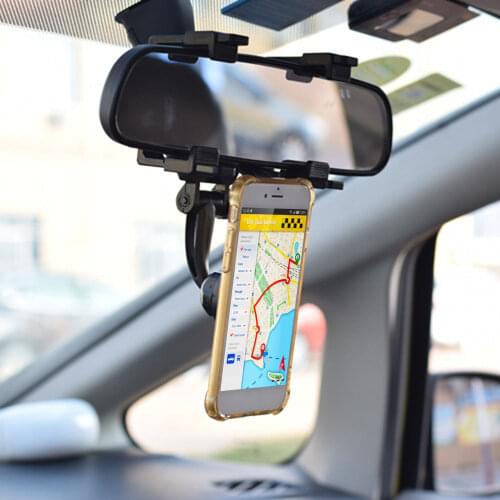 New Car Rearview Mirror Mount Auto Magnetic Cell Phone ABS Holder Mount Durable Car Magnetic Mount Car Interior Accessories