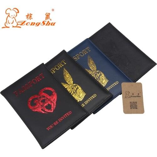 Fashion Hot Women Men Brown Travel Passport Holder Cover ID Card Bag Passport Wallet Passport Cover