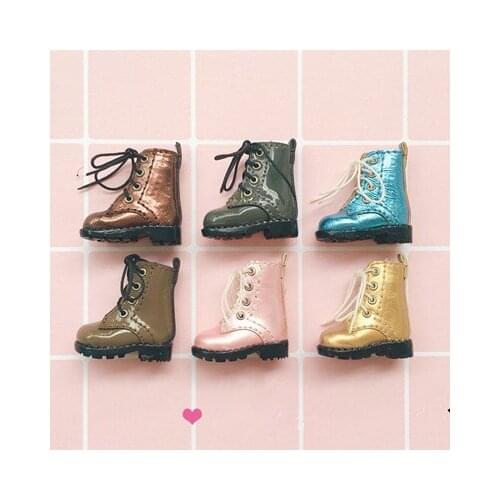 BJD doll shoes are suitable for1/8 blythes size fashionable colorful cool Martins boot doll accessories