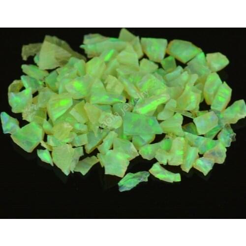 OP21 green alive different size Wholesale Synthetic Crushed Opal Chips