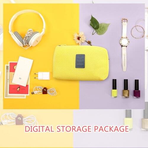 Uniwalker Portable Electronics Digital Organizer Bag Travel Carrying Case Accessories Storage Bag for Charger USB Cables Earphon