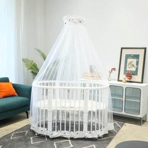 Nordic Style Princess Lace Kids Baby Bed Room Canopy Mosquito Net Curtain Bedding Dome Tent Baby Crib Netting