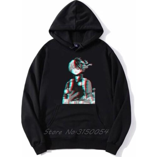 Shoto Todoroki hoodies Shoto Todoroki 3d Anime Mha Hoodie Men Spring Autumn Fleece Sweatshirt Harajuku Casual Hooded Jackets