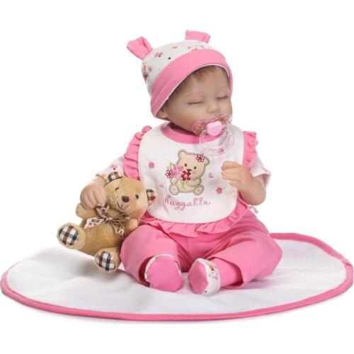 Silicone baby dolls for sale 16" 40cm reborn baby girl dolls rooted mohair magnetic mouth pacifier bebe alive reborn menina