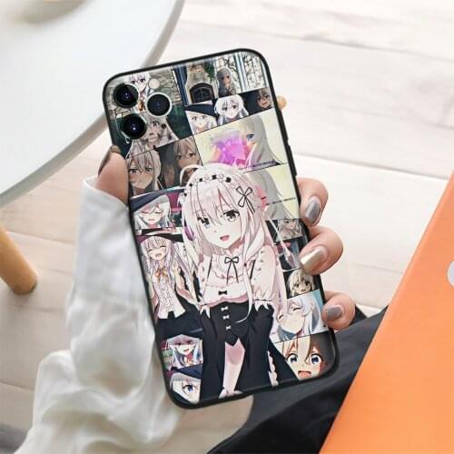 Majo No Tabitabi Elaina Anime Soft Silicone Glass for IPhone SE 6 6s 7 8 Plus X XR XS 11 12 Mini Pro Max Phone Case Cover Shell