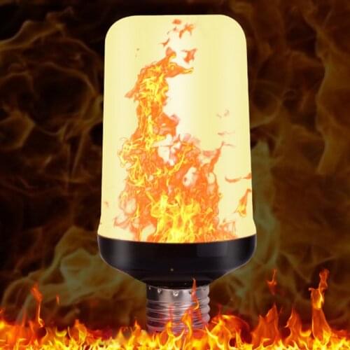 LED E27 Flame Bulb AC85-265V Corn Bulb Flickering Emulation LED Dynamic Flame Effect Light Bulb 9W For Home Lighting Decor
