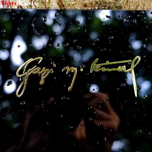 Three Ratels MT-027# 40*120mm Mustafa Kemal Ataturk Gazi Signature Metal Golden Nickel Car Sticker Auto Stickers