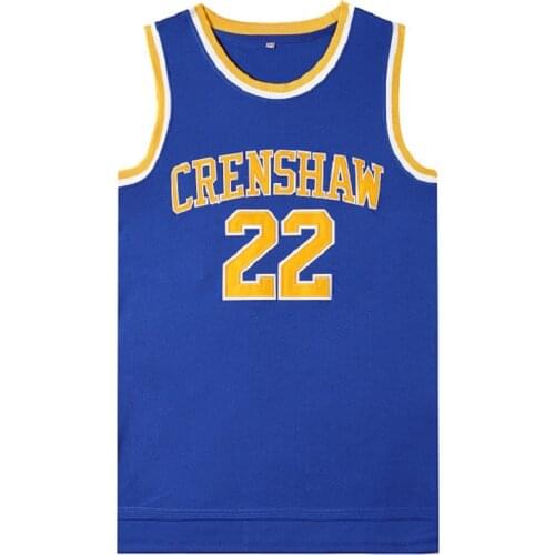 BG basketball jerseys CRENSHAW 22 McCALL jersey Embroidery sewing Outdoor sportswear Hip-hop culture movie White blue black 2020