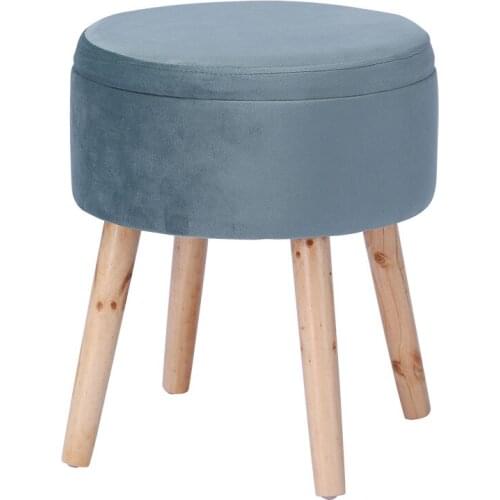 Waterproof antifouling storage stool mute non-slip makeup sgabello household living room creative sofa taburete wooden