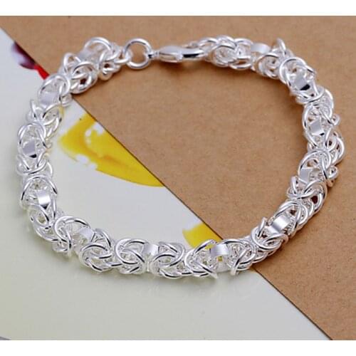 925 jewelry silver plated jewelry bracelet fine fashion bracelet top quality wholesale and retail SMTH073