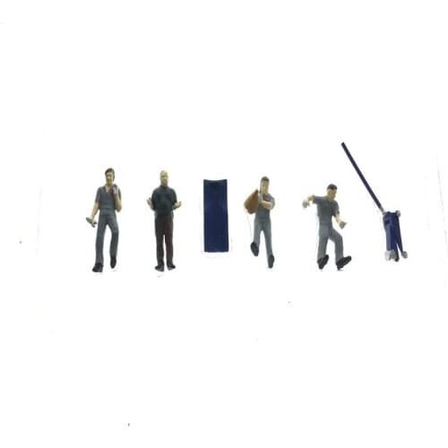 1box/lot 1/64 Architecture Model Plastic Scale Resin Worker Figure In The Model Diorama Train Layout Building